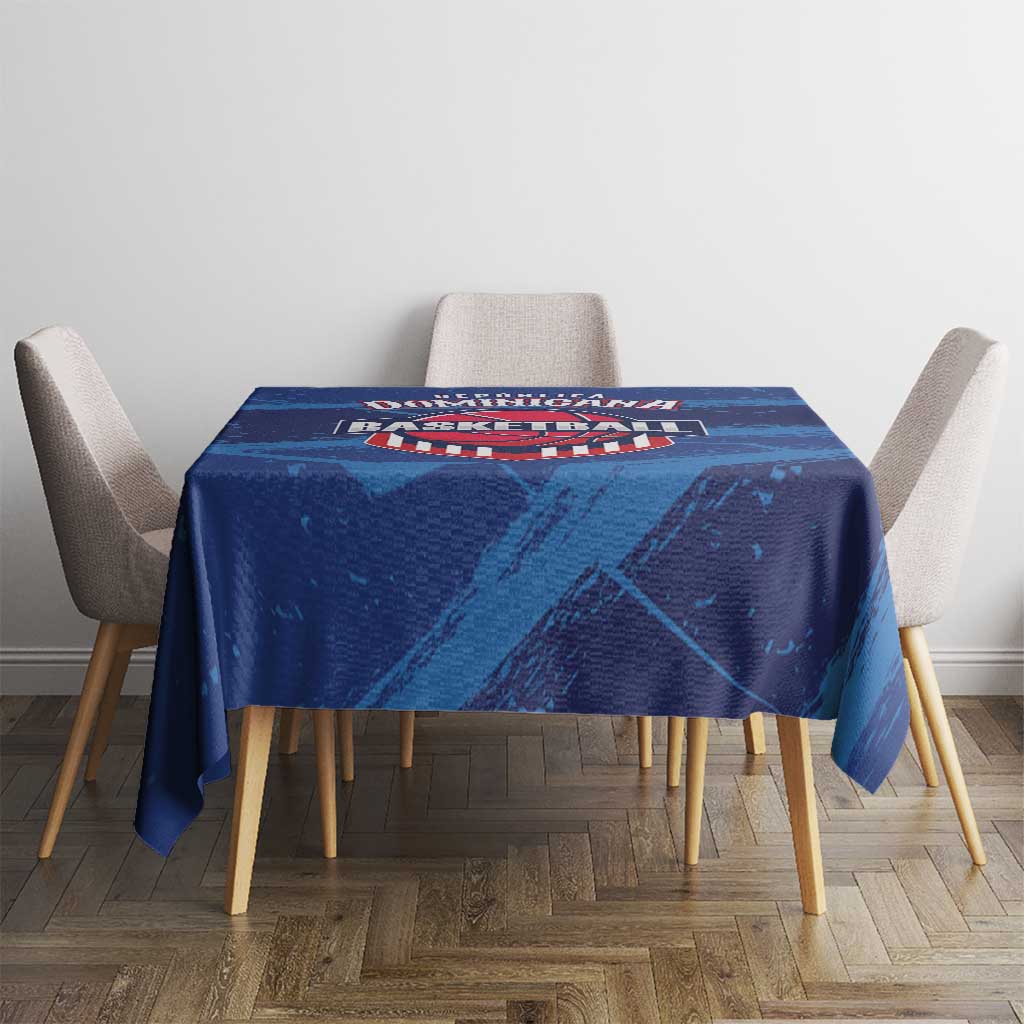 Dominican Republic Basketball Tablecloth Enjoy The Game