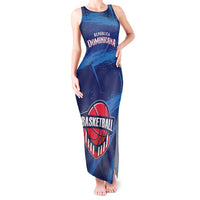 Custom Dominican Republic Basketball Tank Maxi Dress Enjoy The Game