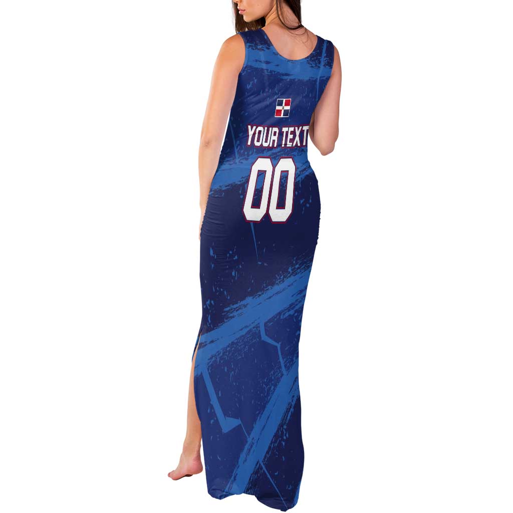 Custom Dominican Republic Basketball Tank Maxi Dress Enjoy The Game