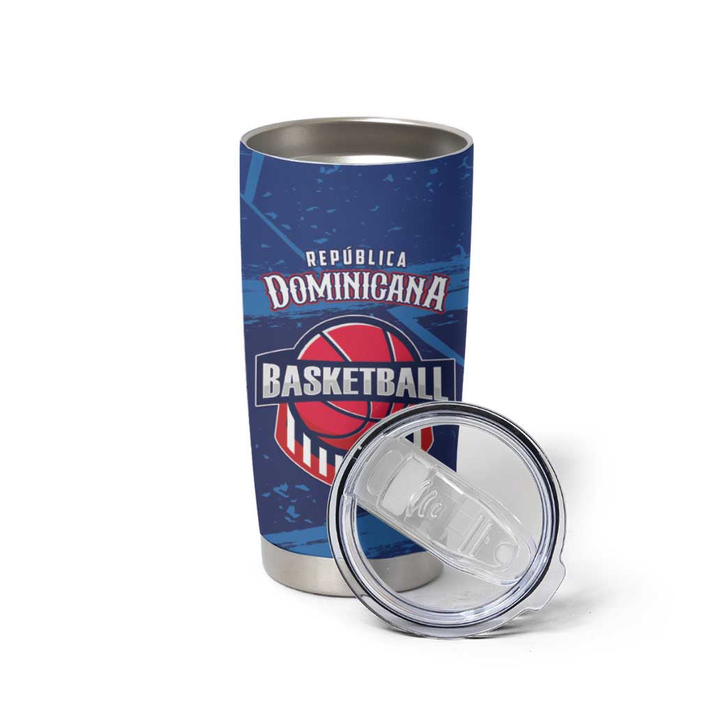 Custom Dominican Republic Basketball Tumbler Cup Enjoy The Game