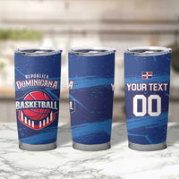 Custom Dominican Republic Basketball Tumbler Cup Enjoy The Game