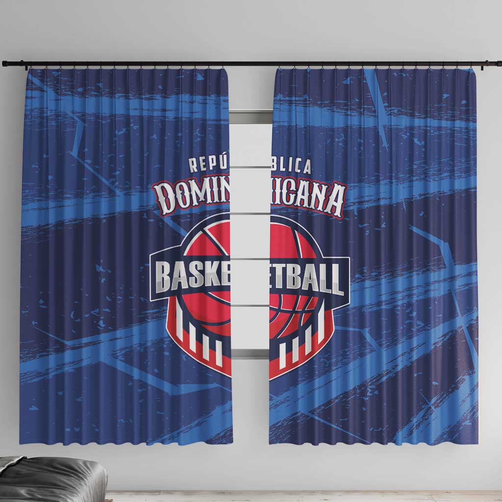 Dominican Republic Basketball Window Curtain Enjoy The Game