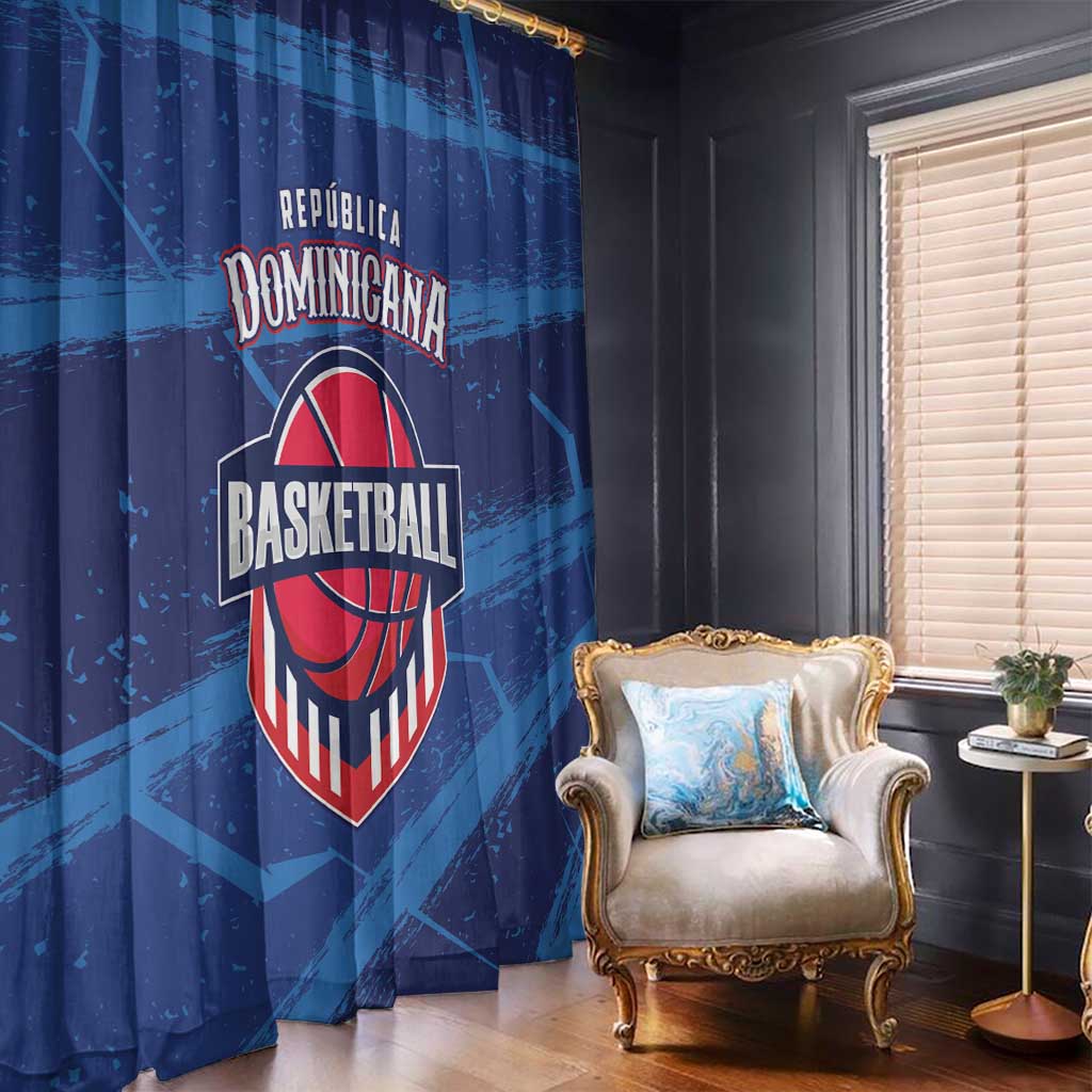 Dominican Republic Basketball Window Curtain Enjoy The Game