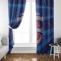 Dominican Republic Basketball Window Curtain Enjoy The Game