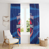 Dominican Republic Basketball Window Curtain Enjoy The Game