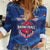 Custom Dominican Republic Basketball Women Casual Shirt Enjoy The Game