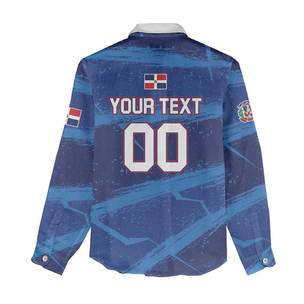 Custom Dominican Republic Basketball Women Casual Shirt Enjoy The Game