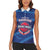 Custom Dominican Republic Basketball Women Sleeveless Polo Shirt Enjoy The Game