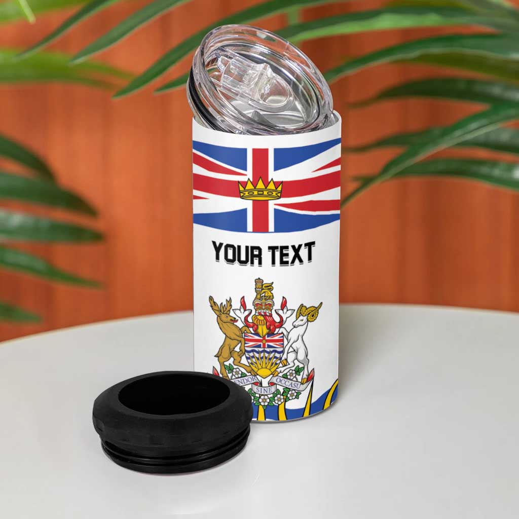 Personalized Canada British Columbia Province 4 in 1 Can Cooler Tumbler Splendor sine occasu