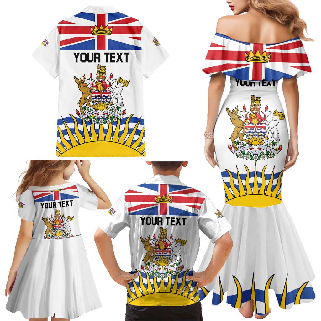 Personalized Canada British Columbia Province Family Matching Mermaid Dress and Hawaiian Shirt Splendor sine occasu