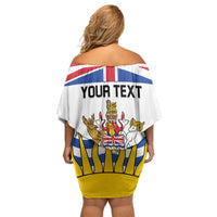 Personalized Canada British Columbia Province Family Matching Off Shoulder Short Dress and Hawaiian Shirt Splendor sine occasu