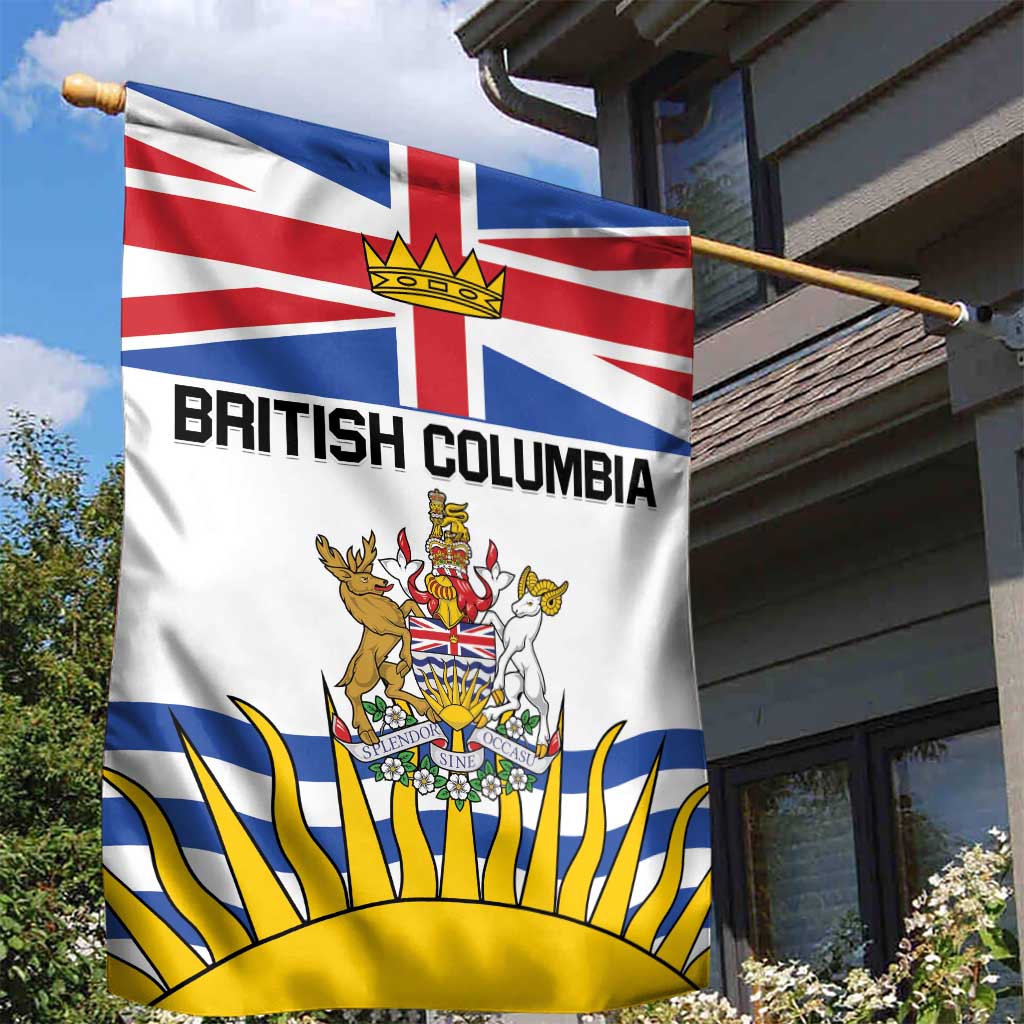 Canada British Columbia Province Garden Flag Splendor sine occasu