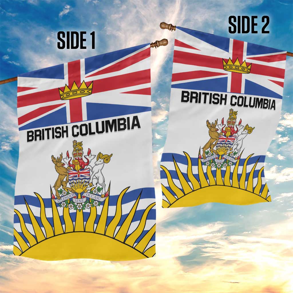 Canada British Columbia Province Garden Flag Splendor sine occasu