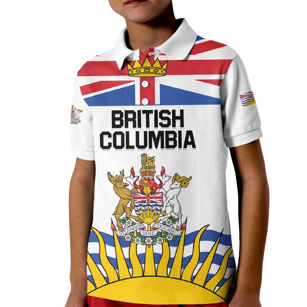 Personalized Canada British Columbia Province Kid Polo Shirt Splendor sine occasu
