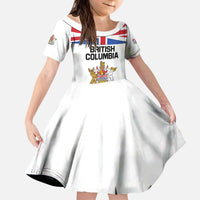 Personalized Canada British Columbia Province Kid Short Sleeve Dress Splendor sine occasu