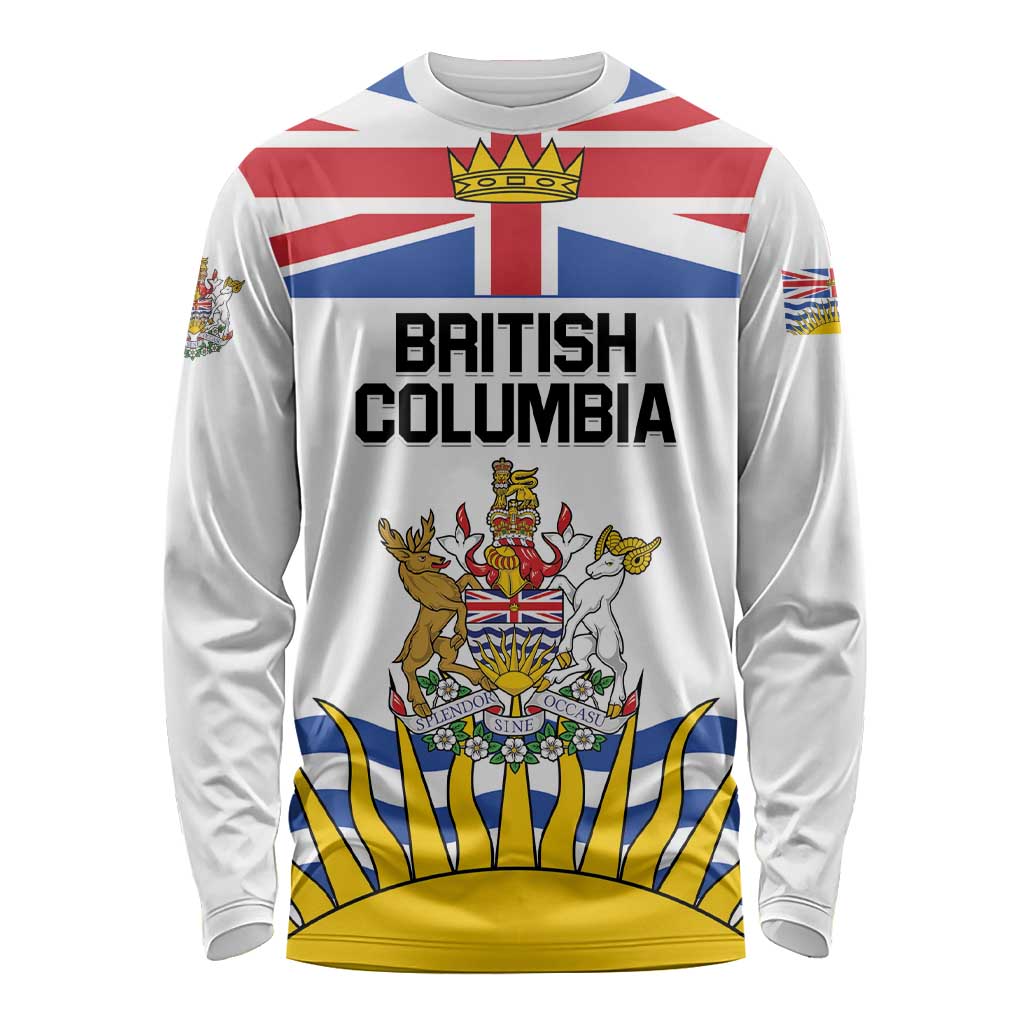 Personalized Canada British Columbia Province Long Sleeve Shirt Splendor sine occasu