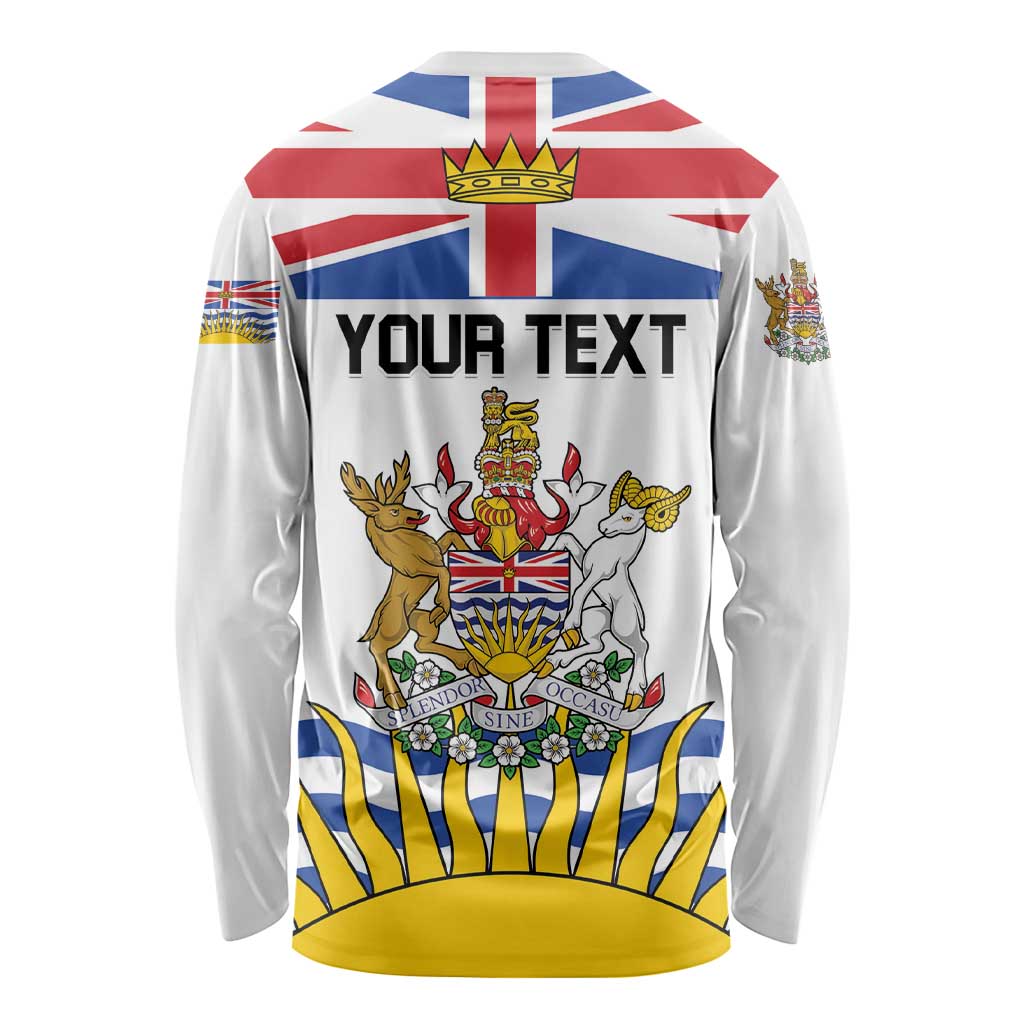 Personalized Canada British Columbia Province Long Sleeve Shirt Splendor sine occasu