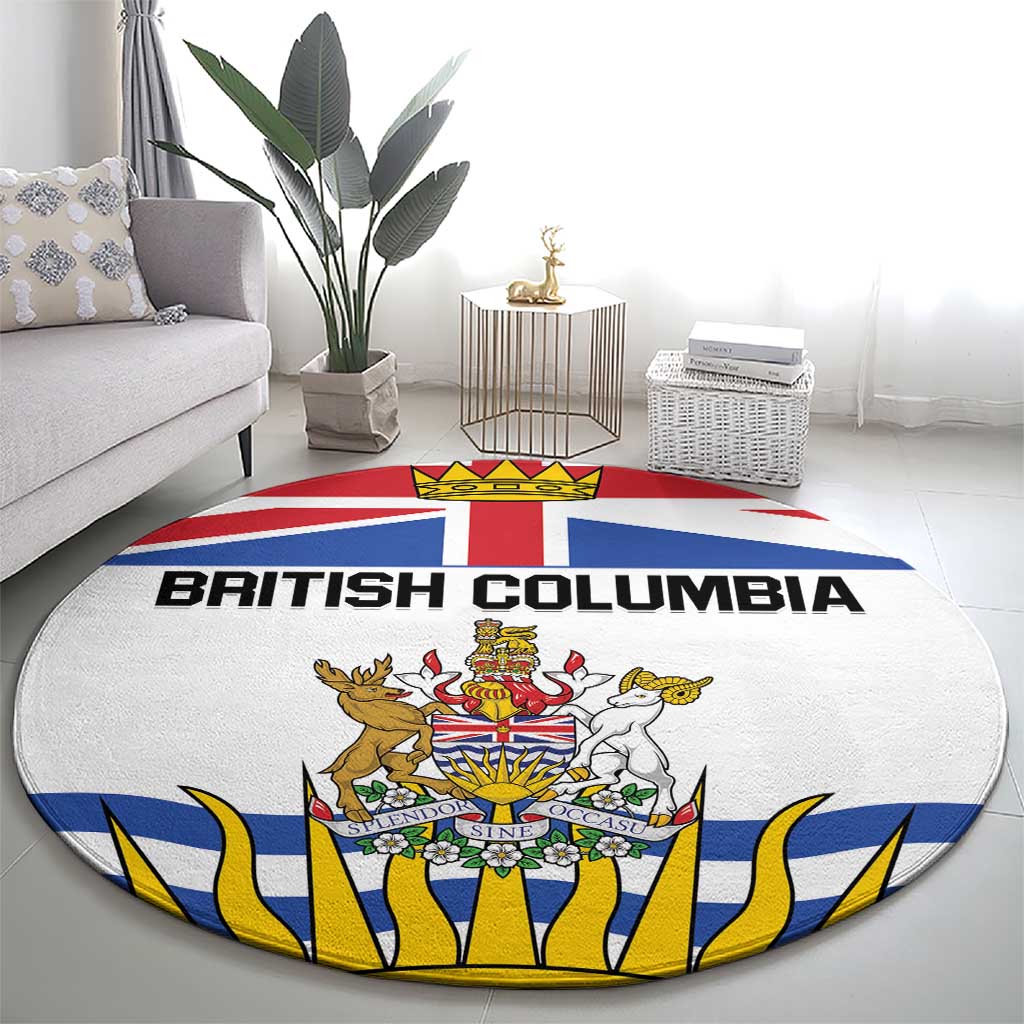 Canada British Columbia Province Round Carpet Splendor sine occasu