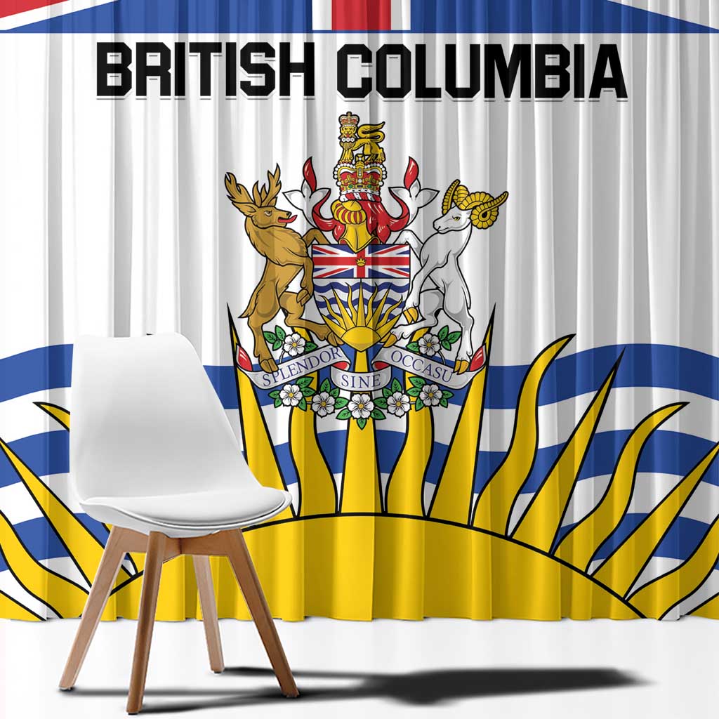 Canada British Columbia Province Window Curtain Splendor sine occasu