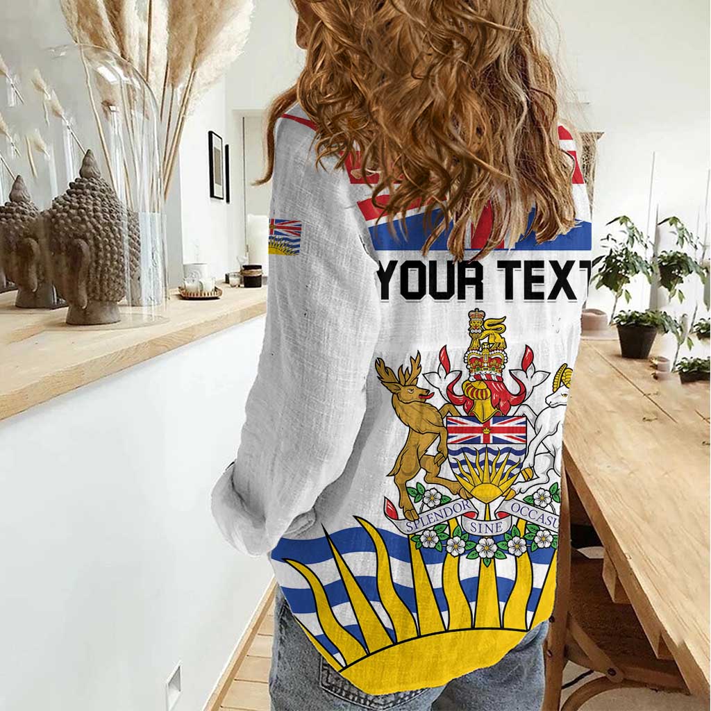 Personalized Canada British Columbia Province Women Casual Shirt Splendor sine occasu