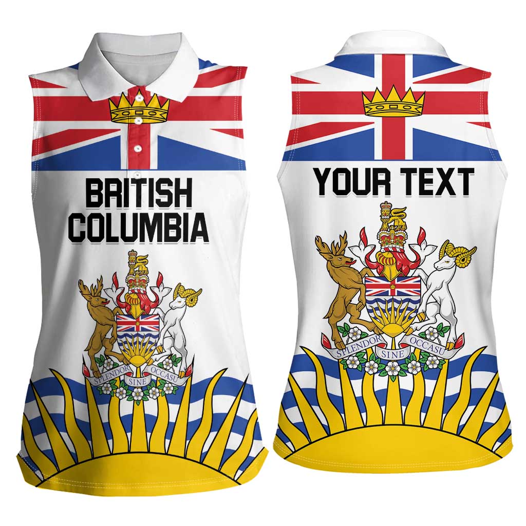 Personalized Canada British Columbia Province Women Sleeveless Polo Shirt Splendor sine occasu