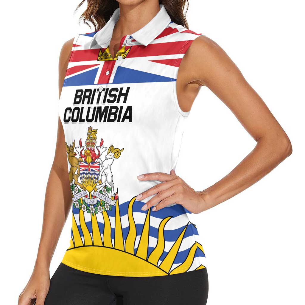 Personalized Canada British Columbia Province Women Sleeveless Polo Shirt Splendor sine occasu