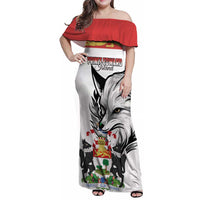 Personalized Canada Prince Edward Island Province Family Matching Off Shoulder Maxi Dress and Hawaiian Shirt Silver Fox Parva sub ingenti