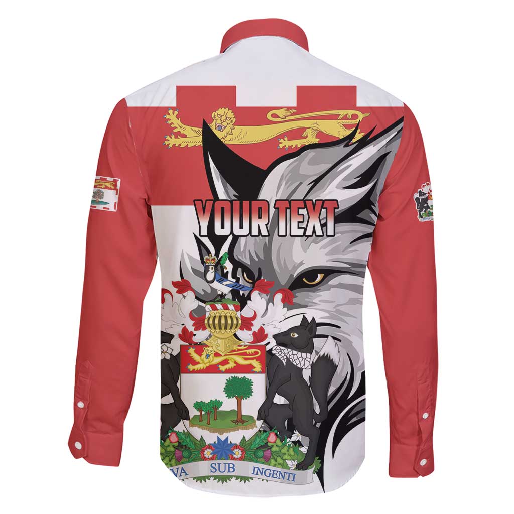 Personalized Canada Prince Edward Island Province Family Matching Short Sleeve Bodycon Dress and Hawaiian Shirt Silver Fox Parva sub ingenti