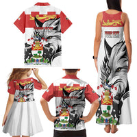 Personalized Canada Prince Edward Island Province Family Matching Tank Maxi Dress and Hawaiian Shirt Silver Fox Parva sub ingenti