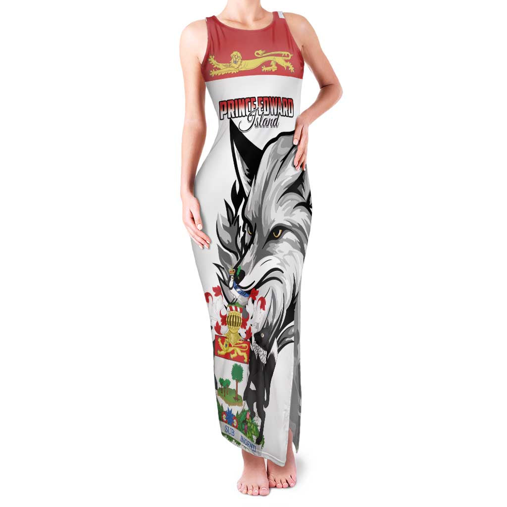 Personalized Canada Prince Edward Island Province Family Matching Tank Maxi Dress and Hawaiian Shirt Silver Fox Parva sub ingenti
