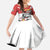 Personalized Canada Prince Edward Island Province Kid Short Sleeve Dress Silver Fox Parva sub ingenti