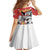 Personalized Canada Prince Edward Island Province Kid Short Sleeve Dress Silver Fox Parva sub ingenti