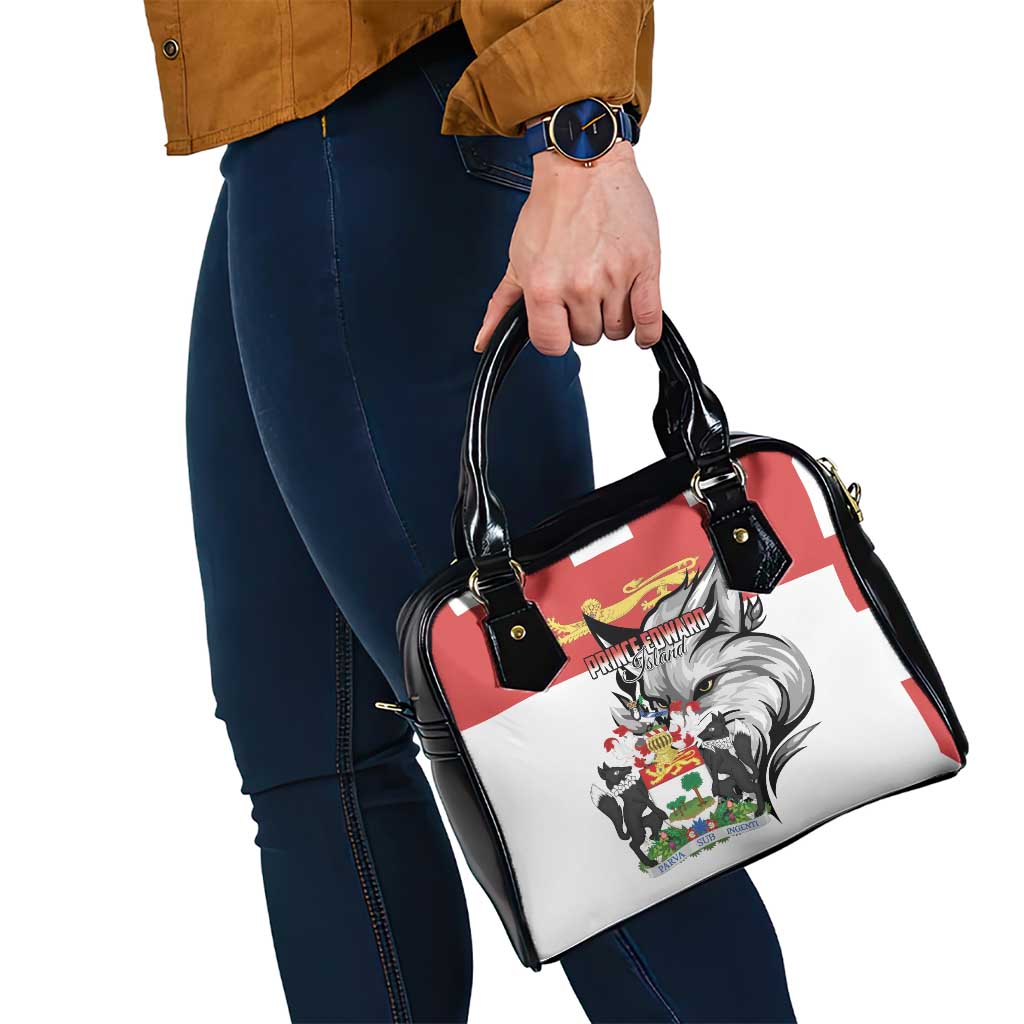 Canada Prince Edward Island Province Shoulder Handbag Silver Fox Parva sub ingenti