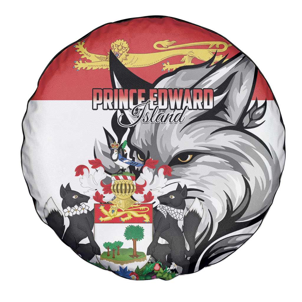 Canada Prince Edward Island Province Spare Tire Cover Silver Fox Parva sub ingenti