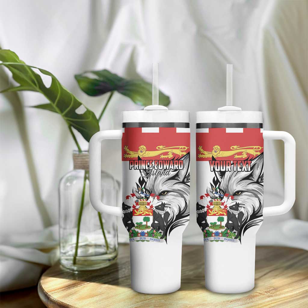 Personalized Canada Prince Edward Island Province Tumbler With Handle Silver Fox Parva sub ingenti