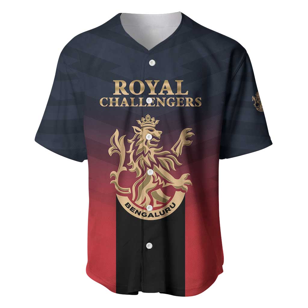 Custom Bengaluru 2025 Cricket Royal Challengers Baseball Jersey Lions Play Bold