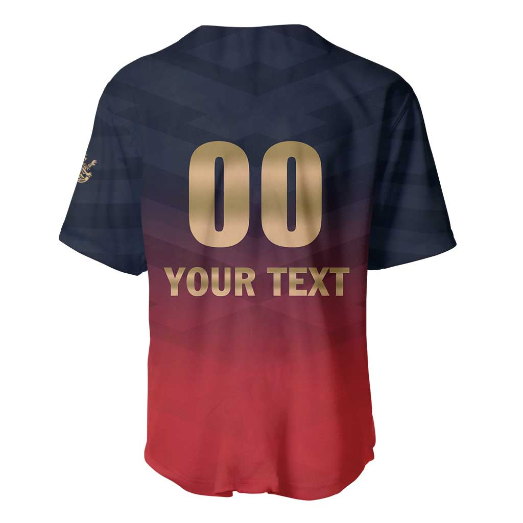 Custom Bengaluru 2025 Cricket Royal Challengers Baseball Jersey Lions Play Bold