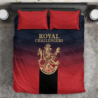 Bengaluru 2025 Cricket Royal Challengers Bedding Set Lions Play Bold