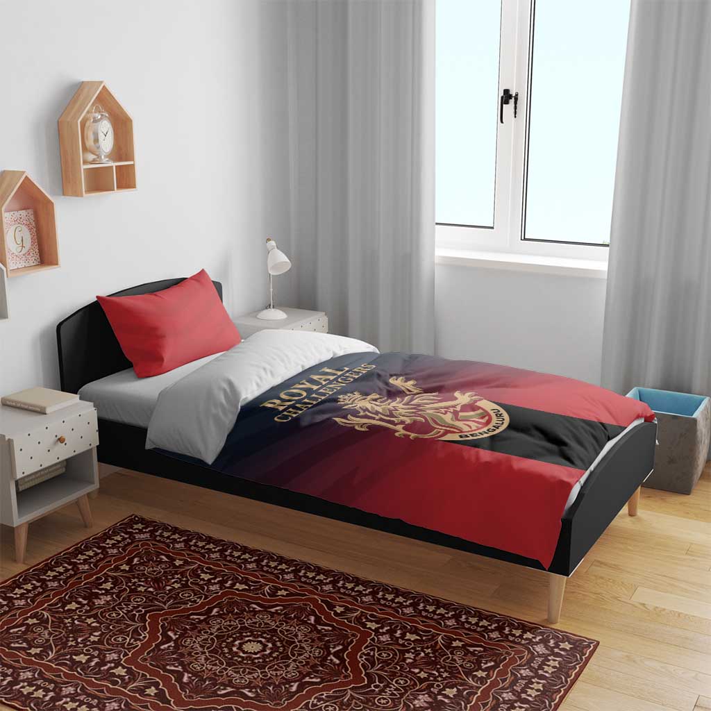 Bengaluru 2025 Cricket Royal Challengers Bedding Set Lions Play Bold