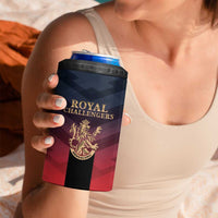 Custom Bengaluru 2025 Cricket Royal Challengers 4 in 1 Can Cooler Tumbler Lions Play Bold