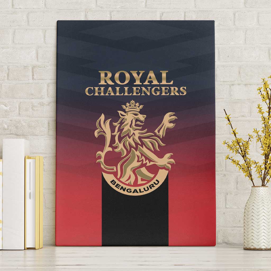 Bengaluru 2025 Cricket Royal Challengers Canvas Wall Art Lions Play Bold