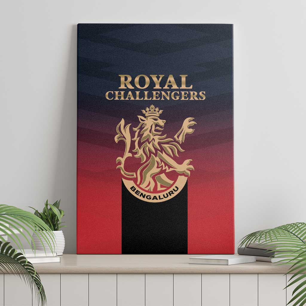 Bengaluru 2025 Cricket Royal Challengers Canvas Wall Art Lions Play Bold