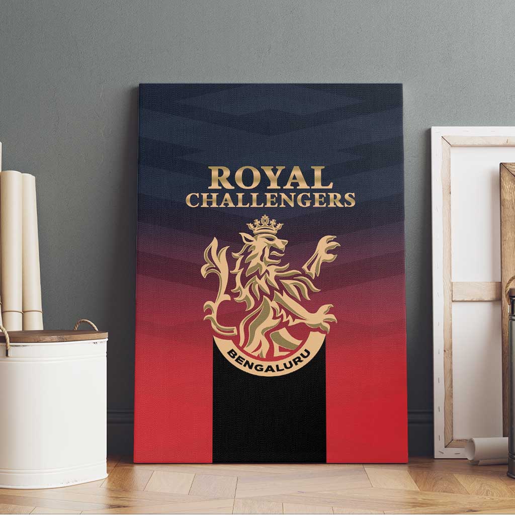 Bengaluru 2025 Cricket Royal Challengers Canvas Wall Art Lions Play Bold