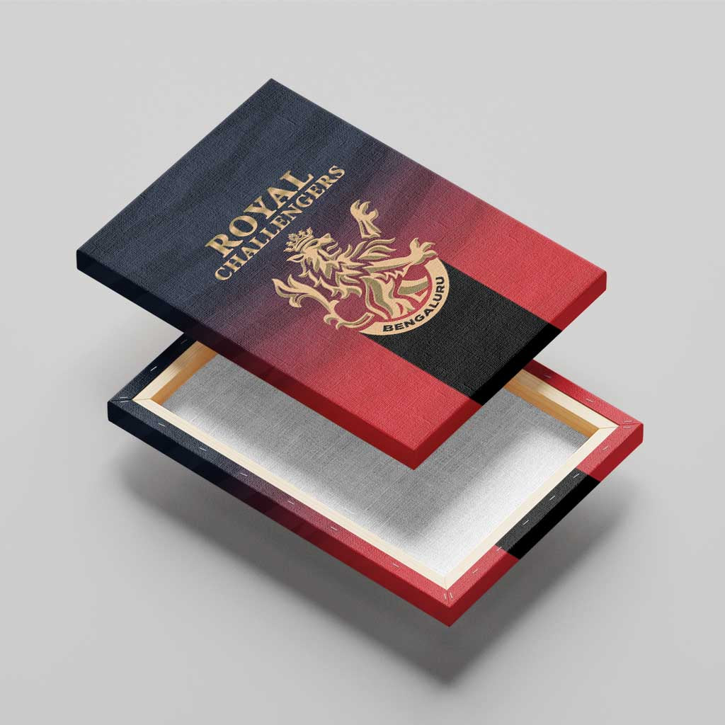 Bengaluru 2025 Cricket Royal Challengers Canvas Wall Art Lions Play Bold