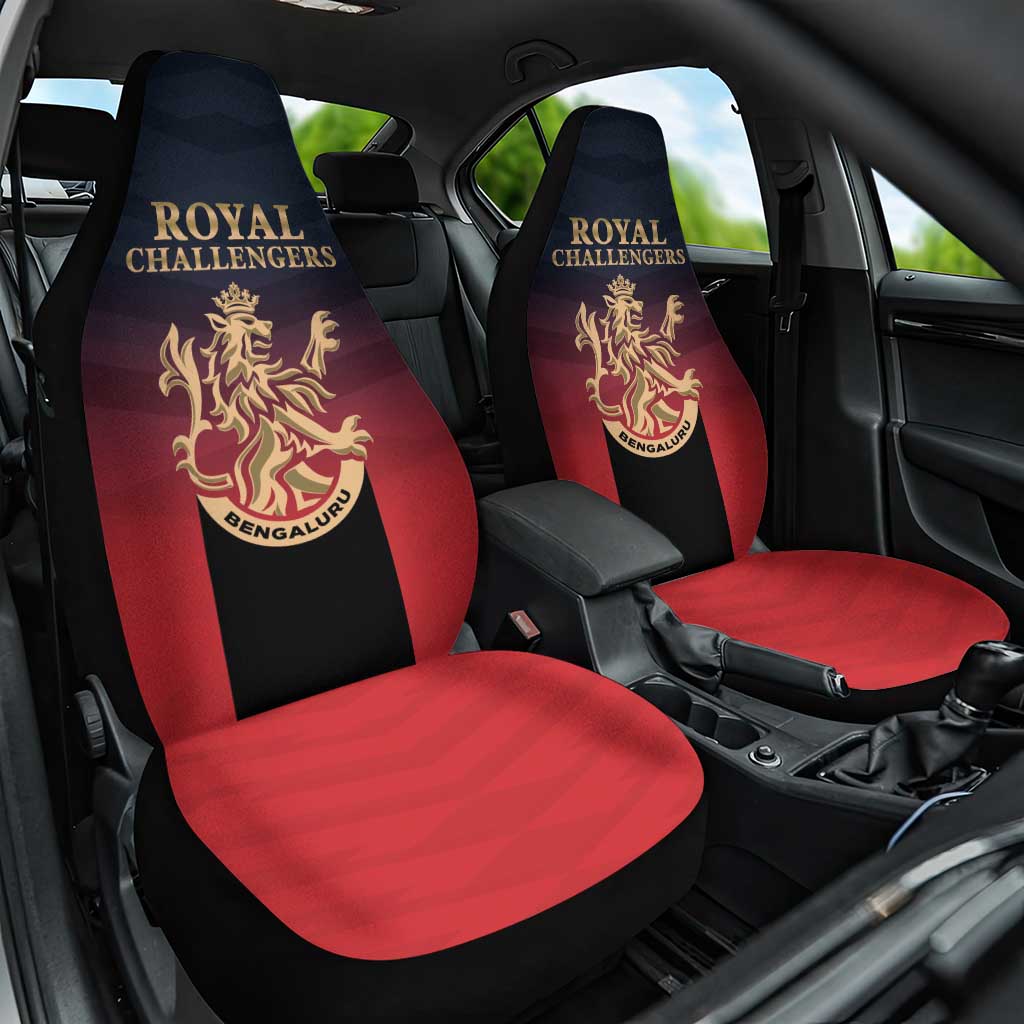 Bengaluru 2025 Cricket Royal Challengers Car Seat Cover Lions Play Bold