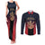 Custom Bengaluru 2025 Cricket Royal Challengers Couples Matching Tank Maxi Dress and Long Sleeve Button Shirt Lions Play Bold
