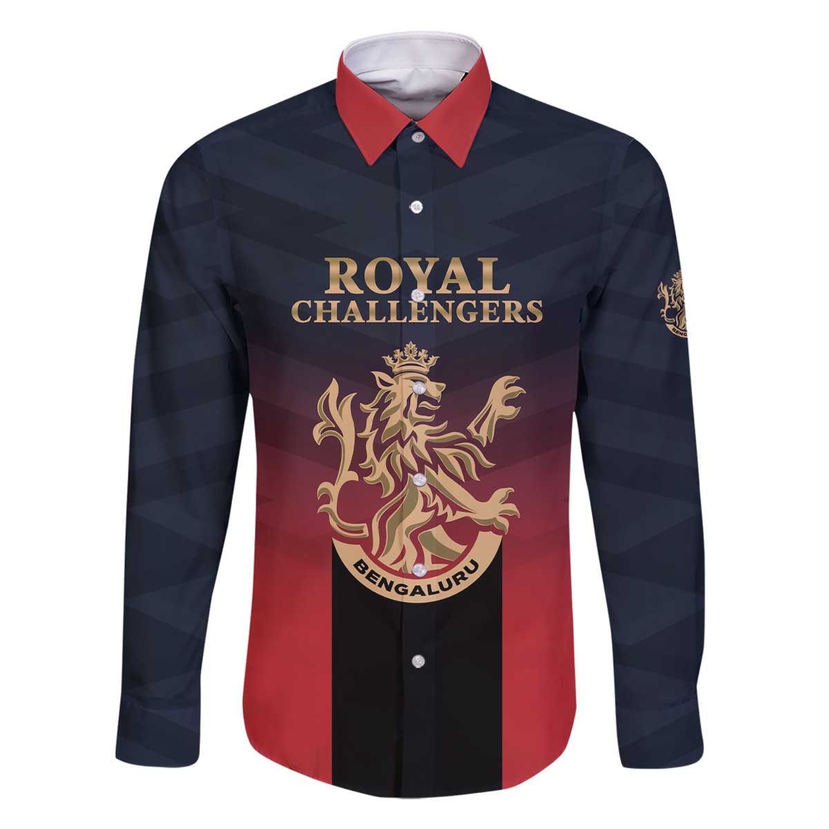 Custom Bengaluru 2025 Cricket Royal Challengers Family Matching Off The Shoulder Long Sleeve Dress and Hawaiian Shirt Lions Play Bold