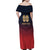 Custom Bengaluru 2025 Cricket Royal Challengers Family Matching Off Shoulder Maxi Dress and Hawaiian Shirt Lions Play Bold