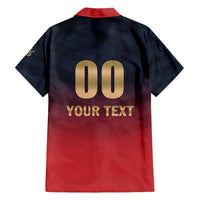 Custom Bengaluru 2025 Cricket Royal Challengers Family Matching Short Sleeve Bodycon Dress and Hawaiian Shirt Lions Play Bold