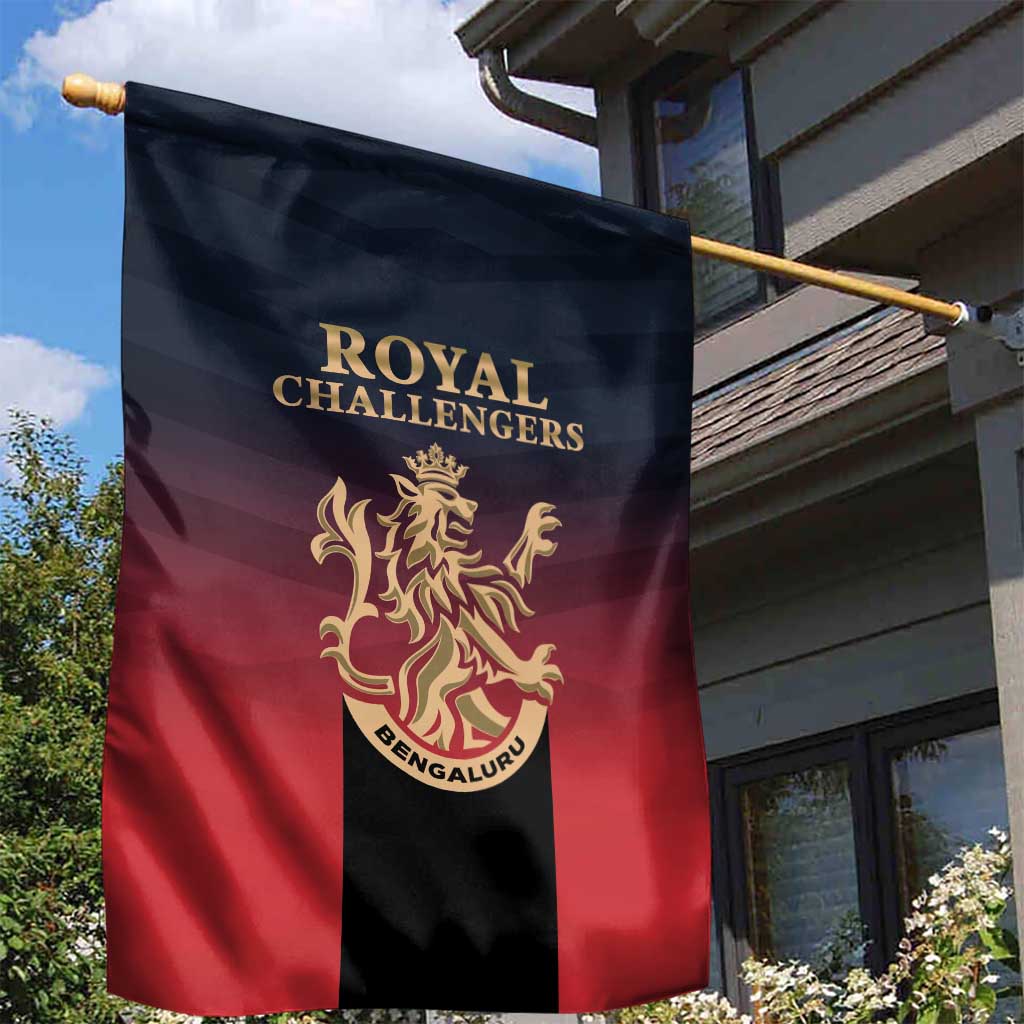 Bengaluru 2025 Cricket Royal Challengers Garden Flag Lions Play Bold